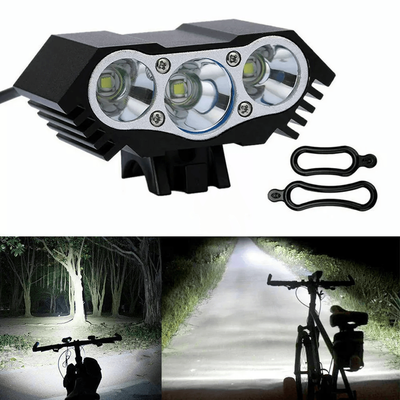 Powerful LED Bicycle Headlight, USB Rechargeable Bike Lamp For Night Riding Powerful LED Bicycle Headlight, USB Rechargeable Bike Lamp For Night Riding
