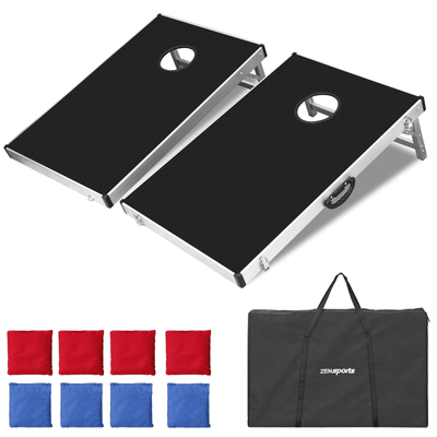 Cornhole Bean Bag Toss Set, Outdoor Party Game Boards For All Ages With Carry Case Cornhole Bean Bag Toss Set, Outdoor Party Game Boards For All Ages With Carry Case