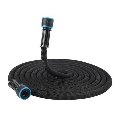 Expandable Garden Water Hose With Spray Nozzle For Irrigation And Car Washing 50 Ft black