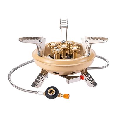 Portable Camping Gas Stove, High Pressure Butane Propane Burner For Outdoor Cooking khaki