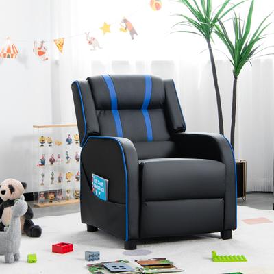 Soft Kids Recliner Chair With Storage Pockets & Foldable Footrest, Comfortable Seating Soft Kids Recliner Chair With Storage Pockets & Foldable Footrest, Comfortable Seating