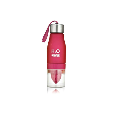 H2O Fruit Infusion Water Bottle Perfect Gift For Fitness & Yoga Lovers Pink
