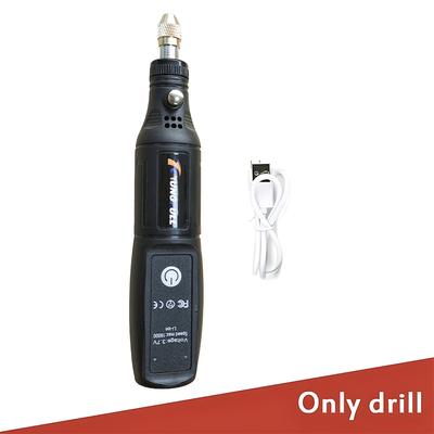 USB Mini Handheld Electric Drill, Dremel Rotary Tool For Jewelry, Woodworking, Glass & Metal Projects only Drill