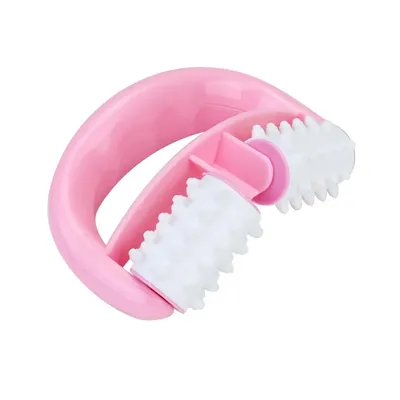 Handheld Anti Cellulite Massager Roller Beauty Massager For Leg Lift & Health Care pink