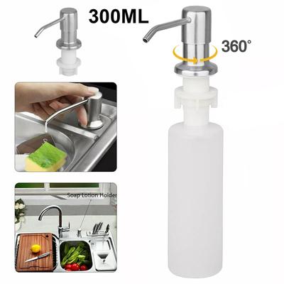300ml Stainless Steel Kitchen Sink Soap Dispenser, Polish Finish Hand Liquid Pump Bottle 300ml Stainless Steel Kitchen Sink Soap Dispenser, Polish Finish Hand Liquid Pump Bottle