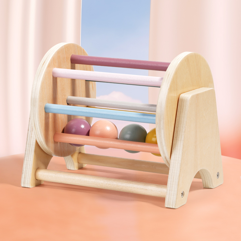 Baby Montessori Wooden Spinning Drum Toy For Early Education, Ideal Developmental Gift For 1 3 Year Old Toddlers spinning Drum Infant