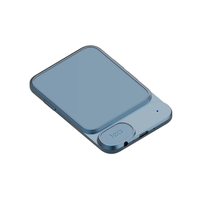 USB Portable Headphone Amplifier & Bluetooth Magnetic DAC With Battery, 1160mAh Hi Res Audio Adapter blue