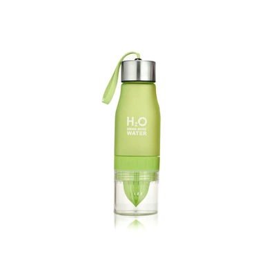 H2O Fruit Infusion Water Bottle Perfect Gift For Fitness & Yoga Lovers Green
