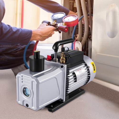 1HP Industrial Vacuum Pump. 12CFM Rotary Vane Air Tool For AC Repair, Auto Maintenance & Refrigerant Evacuation 1HP Industrial Vacuum Pump. 12CFM Rotary Vane Air Tool For AC Repair, Auto Maintenance & Refrigerant Evacuation