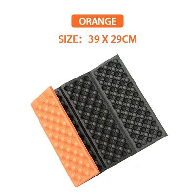 Camping Foam Pad Waterproof Foam Seat For Picnic, Hiking, Backpacking, Mountaineering, Trekking & Outdoor Stadium Bleach orange