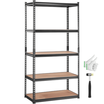 Heavy Duty 5 Tier Storage Shelving Unit, Adjustable Garage Storage Rack Heavy Duty 5 Tier Storage Shelving Unit, Adjustable Garage Storage Rack