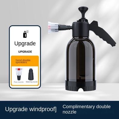 Hand Pump Foam Sprayer With 3 Nozzles Car Wash Spray Bottle For Foam Cannon & Window Cleaning black