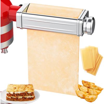 Adjustable Pasta Attachment For KitchenAid Mixer, Stainless Steel Noodle Fit All Accessory a Passta Roller