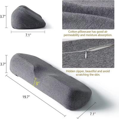 Ergonomic Memory Foam Cervical Pillow Contour Orthopedic Neck Support For Side And Back Sleepers dark Grey