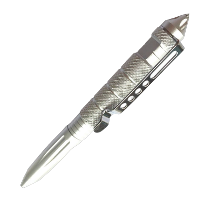 Tactical Pen For Self Defense, Aviation Aluminum, Glass Breaker, Survival EDC Multitool (Portable & Secure) silver