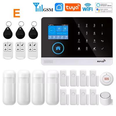 Smart WiFi GSM Home Alarm System With Motion Sensor And App Control For Alexa pro Kit E eu Plug