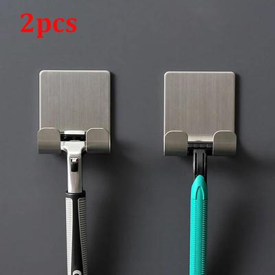 2 Pack Razor Holder 304 Stainless Steel Shaving Razor Stand Shelf | Bathroom Organizer & Storage Rack For Men 2 Pack Razor Holder 304 Stainless Steel Shaving Razor Stand Shelf | Bathroom Organizer & Storage Rack For Men