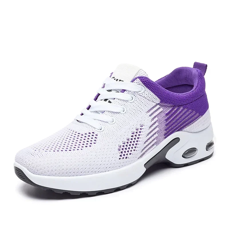 Lazy Walking Ladies Shoes, Lightweight Summer Sneakers For Women purple 41