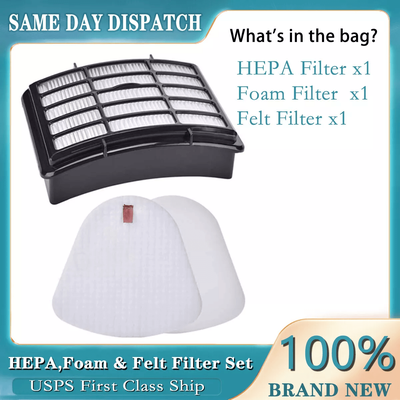 Foam & Felt Filter Set For Shark Navigator Lift Away NV350 NV360 NV370 XFF350 XHF350 1 Hepa +1 Foam +1 Felt Filter