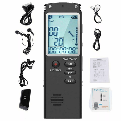 Compact Dictaphone Audio MP3 Sound Mini Recorder Player, Voice Activated Lecture Digital Voice Recorder For Meeting 32gb