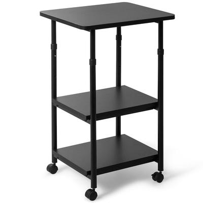 3 Tier Adjustable Printer Stand With 360 Degree Swivel Casters Mobile & Sturdy Office Cart 3 Tier Adjustable Printer Stand With 360 Degree Swivel Casters Mobile & Sturdy Office Cart
