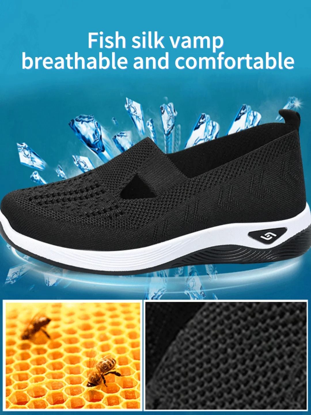 Breathable Knit Low Top Casual Sneakers For Women Lightweight Summer Walking Shoes us 7 red