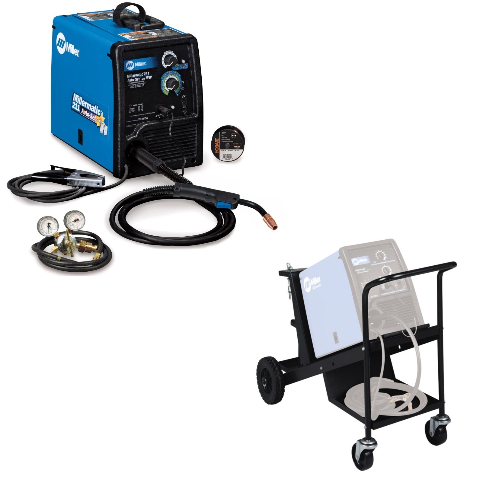 Miller Millermatic 211 MIG Welder with Deluxe Cart