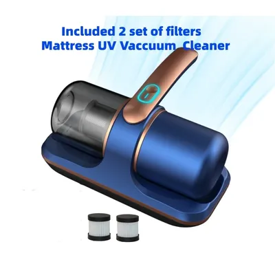 Kabelloser Matratzen-Staubsauger, kabelloser Hand-UV-C-Bett-Staubentferner, unabhängige Reinigung, Sofa-Spezialist, 12 kPa, leistungsstarke Saugkraft Image