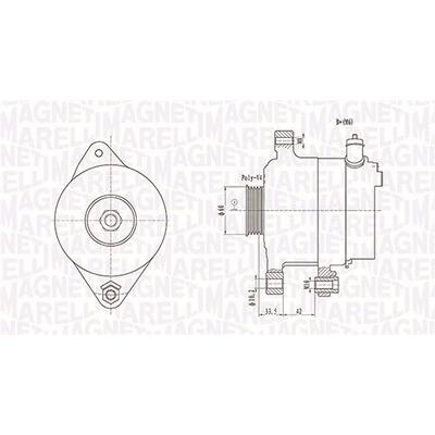Magneti Marelli Generator [Hersteller-Nr. 063731595010] für Toyota Image