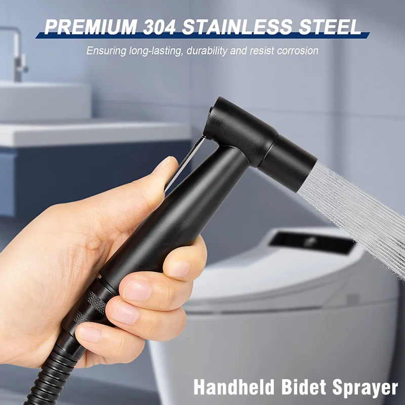 Handheld Bidet Sprayer Wc Sprayer Gun Edelstahl Hand Bidet Wasserhahn Badezimmer Dusche Kopf Damenhygiene Selbst Reinigung