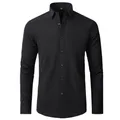 Nuove camicie da uomo antirughe Camicie eleganti a maniche lunghe per camicia slim fit Camicetta da lavoro sociale Camicia da ufficio bianca S-4XL