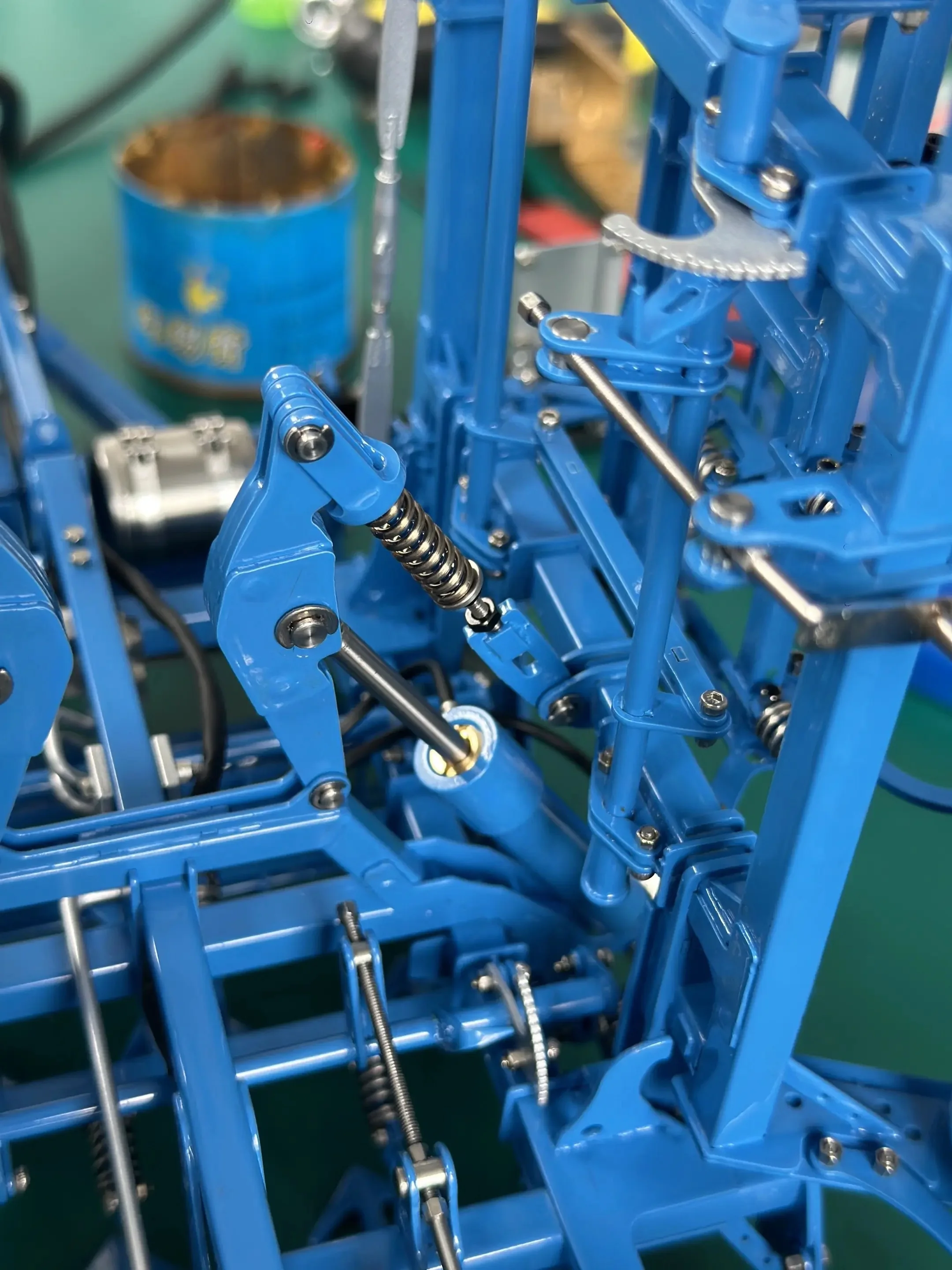 Geschenk 1/14 LESU K500 RTR Metall Hydraulische RC Traktor Maschine Farmet Kompaktomat Radio Lkw Autos Spielzeug Hobby Elektrische Pflug für Jungen