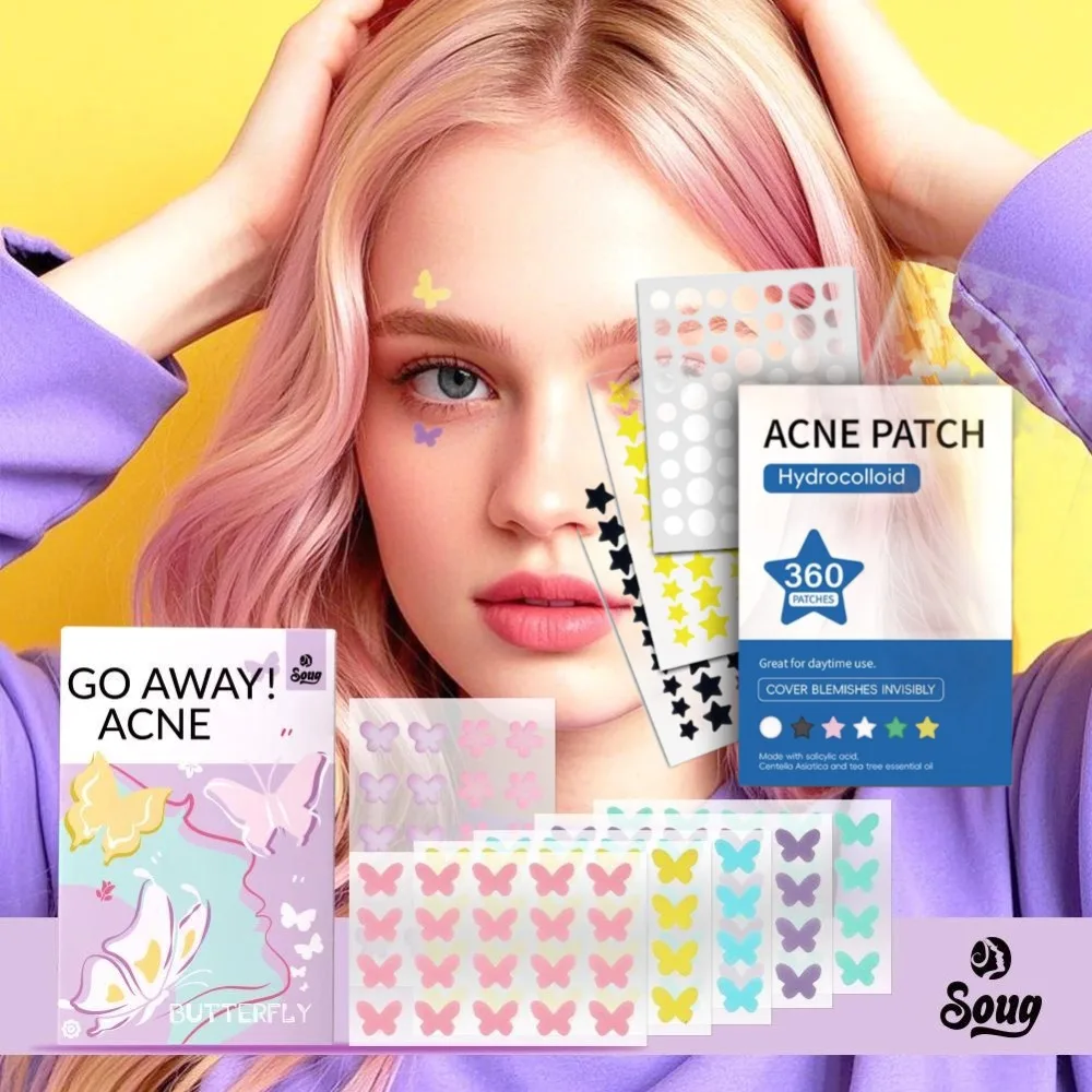 1/5/10sets Nette Bunte Schmetterling Pickel Patches Akne Behandlung Aufkleber Unsichtbare Akne Abdeckung Gesicht Spot Pickel Patch hautpflege Image