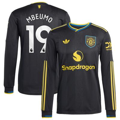 Manchester United adidas Authentic Ausweichtrikot 2025-26 - Langarm mit Aufdruck Mbeumo 19 Image