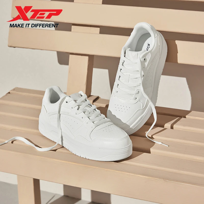 Xtep Skateboard-Schuhe 2025, Sommer, leichte Sportschuhe, dicke Sohle, Low-Top, modische Street-Style-Turnschuhe 875319310016