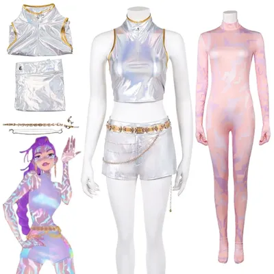 Kpop Dämon Jäger Rumi Cosplay Kostüm Für Frauen Mädchen Huntrix Gruppe Bühne Leistung Outfits Halloween Karneval Verkleidung Anzug Image