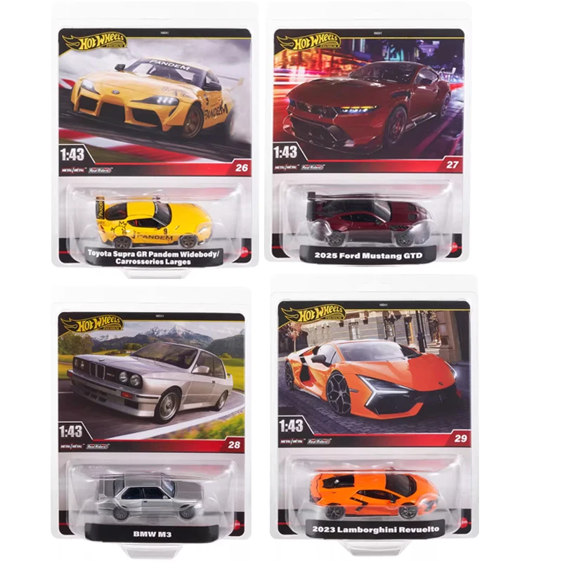 Original Hot Wheels Premium Auto Jungen Spielzeug 1/43 Diecast Toyota Supra Ford Mustang BMW M3 Lamborghini Fahrzeuge Modelle Geburtstagsgeschenk Image