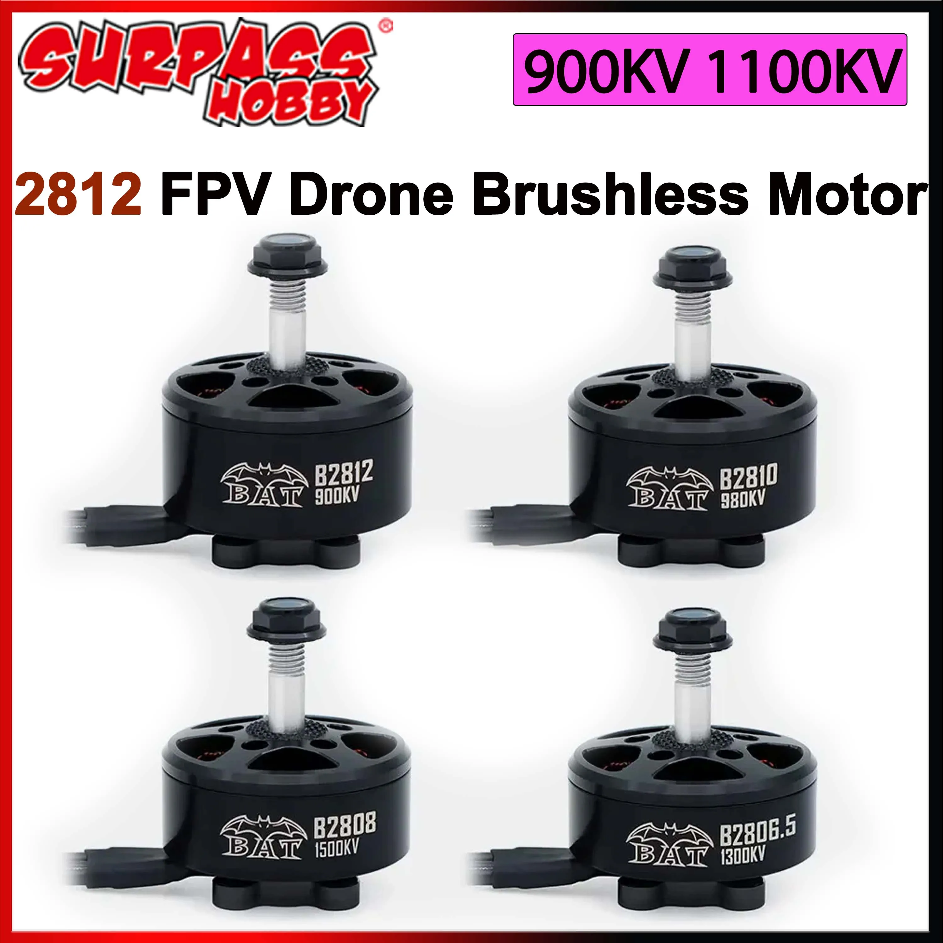 Surpass Hobby 2812 900KV 1100KV Outrunner Multirotor Bürstenloser Motor für FPV Racing Drone Flugzeug 7/8 Zoll 9 Zoll Rahmen Quadcopter