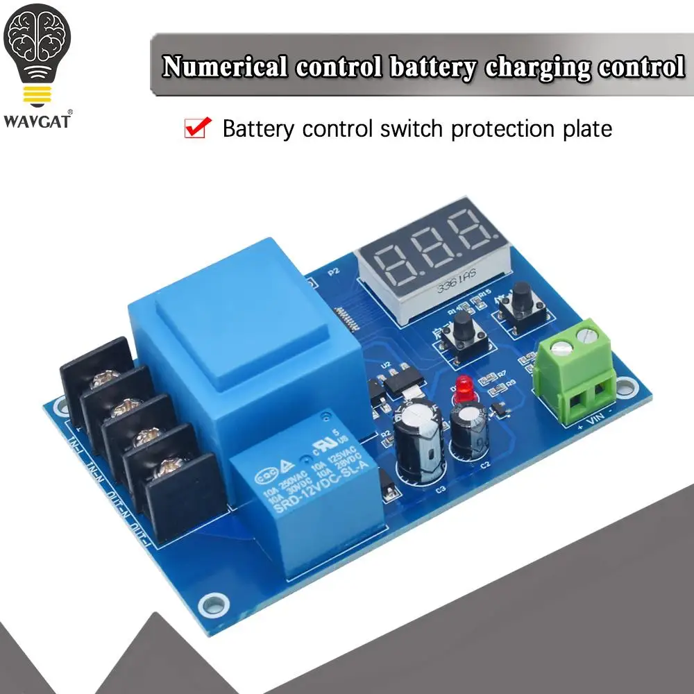 XH-M602 Digital Control Battery Charging Control Module AC 220V Lithium Storage Battery Charger Control Switch Protection Board Image