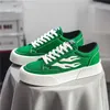 Mode grüne Männer Leinwand Schuhe klassische atmungsaktive Leinwand Turnschuhe Männer Freizeit schuhe Straße Hip Hop Plattform vulkan isierte Schuhe Männer