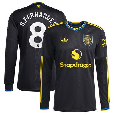 Manchester United adidas Ausweichtrikot 2025-26 - Langarm mit Aufdruck B. Fernandes 8 Image