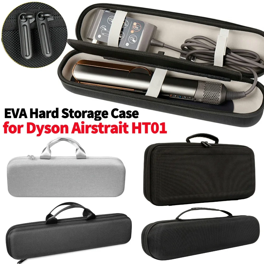 Harte EVA-Tragetasche, stoßfest, kratzfest, tragbare Reise-Aufbewahrungstasche für Dyson Airstrait HT01 Haarglätter Image
