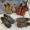 2025, japanischer Stil, Tabi-Ninja-Schuhe für Damen, Retro-Wildleder, flache Schuhe mit geteilter Hufzehe, Bootsschuhe für Damen, Mary-Jeans, Mokassins, Ballerina-Schuh