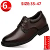 Business Männer Oxford Leder Schuhe Aufzug Mann Höhe Erhöhen Einlegesohle 6CM Schwarz Formale Business Große Größe 35-47
