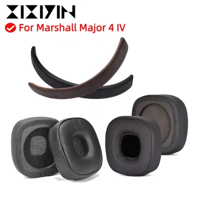Ersatz-Kopfband für Marshall Major 4 IV-Kopfhörer, PU- und weiches Memory-Schaum-Top-Kopfband und Ohrpolster-Reparaturteile Image