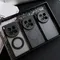 For Vivo X200 Ultra X200S Pro mini Case Magsafe Magnetic Charging Black Camera Cirlce Texture Mobile Phone Cover