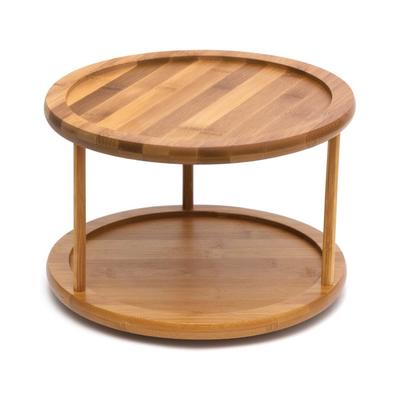 Lipper International Bamboo 2-Tier Turntable