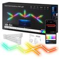 luce da parete a LED intelligente scorrevole, luce da parete a LED RGB Wi-Fi per sala giochi, 16 milioni di colori, sincronizzazione musicale, compatibile con Alexa e Google Assistant