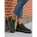 stivaletti da donna in finta pelle scamosciata grigia – chiusura con cerniera laterale, suola antiscivolo, streetwear alla moda per autunno e inverno