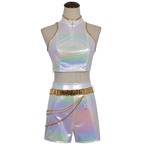 Von koreanischen Idolen inspiriert Idol Popstar Kostüm Festkleidung Virtuelles Idol for Damen Erwachsene Halloween Karneval Leistung Comic-Konzert Anime Expo Image